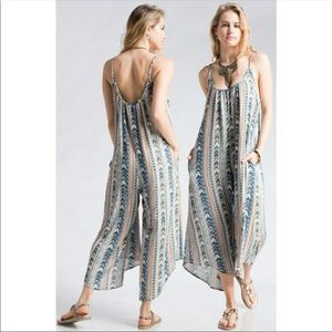 Boho Style Printed Romper